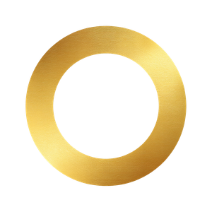 Golden Circle Icon Vinyl Car Decal Sticker – Waterproof & UV-Resistant 3.4133333333333336"