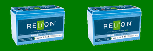 2x Relion Battery Legacy Series | Group 31 Deep Cycle 12V Lithium Battery | High Capacity for RV, Marine, Solar Energy | Ultra-Fast Charging, Long Life, IP65 Protection