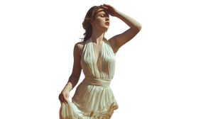 Woman In Wheat V3 Vinyl Car Decal Sticker – Waterproof & UV-Resistant 2.72"