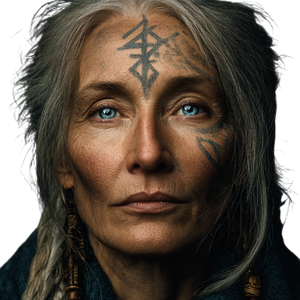 Shaman Portrait V2 Vinyl Car Decal Sticker – Waterproof & UV-Resistant 3.4133333333333336"