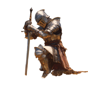 Knight In Battle V10 Vinyl Car Decal Sticker – Waterproof & UV-Resistant 3.4133333333333336"