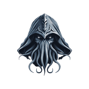 Cthulhu Hooded Logo Vinyl Car Decal Sticker – Waterproof & UV-Resistant 6.826666666666667"