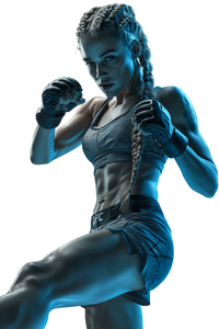 Female Ufc Fighter V2 Vinyl Car Decal Sticker – Waterproof & UV-Resistant 8.96"