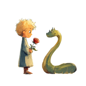 Little Prince Rose V3 Vinyl Car Decal Sticker – Waterproof & UV-Resistant 3.4133333333333336"