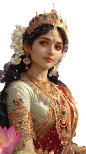 Goddess Lakshmi Smiling Vinyl Car Decal Sticker – Waterproof & UV-Resistant 9.706666666666667"