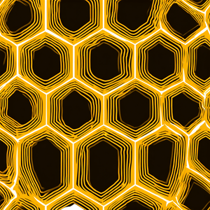 Honey Comb Vinyl Car Decal Sticker – Waterproof & UV-Resistant 3.4133333333333336"
