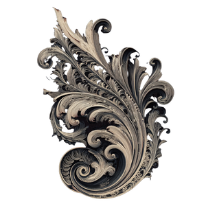 Gothic Filigree Vinyl Car Decal Sticker – Waterproof & UV-Resistant 3.4133333333333336"