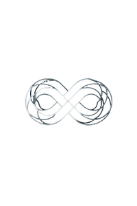 Interlocking Infinity Symbols Vinyl Car Decal Sticker – Waterproof & UV-Resistant 8.96"