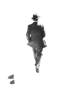 Elegant Man Walking V2 Vinyl Car Decal Sticker – Waterproof & UV-Resistant 4.32"