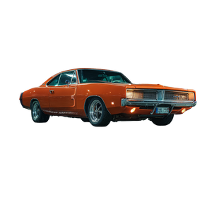 Orange Dodge Charger Vinyl Car Decal Sticker – Waterproof & UV-Resistant 6.826666666666667"