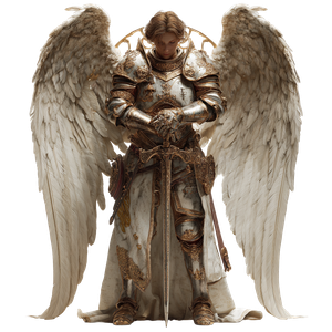 Archangel Michael V97 Vinyl Car Decal Sticker – Waterproof & UV-Resistant 3.4133333333333336"