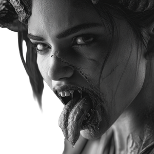 Zombie Girl Portrait V2 Vinyl Car Decal Sticker – Waterproof & UV-Resistant 3.4133333333333336"
