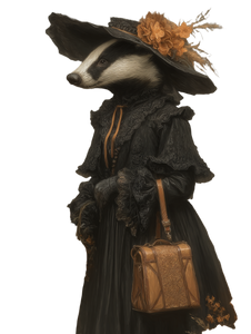 Victorian Badger Vinyl Car Decal Sticker – Waterproof & UV-Resistant 8.213333333333333"