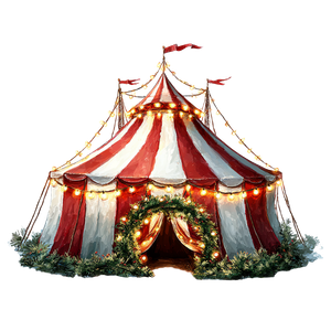 Festive Circus Tent Vinyl Car Decal Sticker – Waterproof & UV-Resistant 3.4133333333333336"