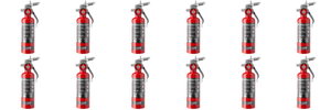 12x MAXOUT  1 Pound Fire Extinguisher | High Quality Steel, UL Rated 2-B:C, Compact, Easy to Use