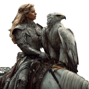 Knight On Griffin V6 Vinyl Car Decal Sticker – Waterproof & UV-Resistant 3.4133333333333336"