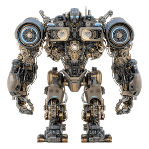 Futuristic Robot V24 Vinyl Car Decal Sticker – Waterproof & UV-Resistant 6.826666666666667"