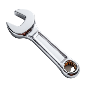 3D Wrench Illustration Vinyl Car Decal Sticker – Waterproof & UV-Resistant 3.4133333333333336"