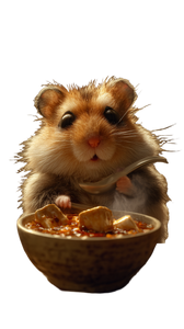 Hamster Eating Tofu Vinyl Car Decal Sticker – Waterproof & UV-Resistant 9.706666666666667"