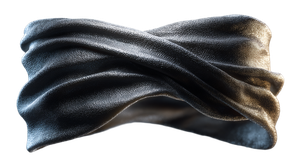 Floating Black Blindfold Vinyl Car Decal Sticker – Waterproof & UV-Resistant 5.4