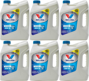 6x Valvoline Conventional Gear Oil | Limited Slip Differentials | SAE 80W-90 | 1 Gallon Jug
