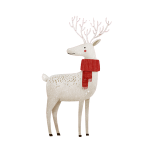 Festive Reindeer V2 Vinyl Car Decal Sticker – Waterproof & UV-Resistant 3.4133333333333336"
