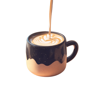 Pouring Latte Cup Vinyl Car Decal Sticker – Waterproof & UV-Resistant 3.4133333333333336"