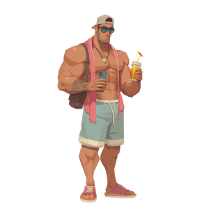 Hungover Muscle Guys Vinyl Car Decal Sticker – Waterproof & UV-Resistant 3.4133333333333336"