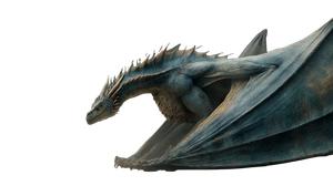 Turquoise Glowing Dragon Vinyl Car Decal Sticker – Waterproof & UV-Resistant 5.4