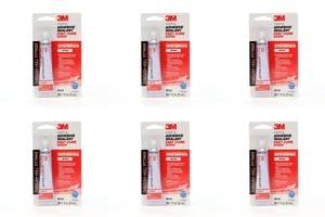 6x 3M 5200 Fast Cure Adhesive Sealant | Strong Bonds for Aluminum/ Wood/ Gelcoat, Tack-Free in 1-2 Hours, White