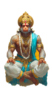 Meditating Lord Hanuman V5 Vinyl Car Decal Sticker – Waterproof & UV-Resistant 9.706666666666667"