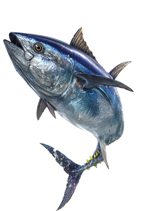 Leaping Bluefin Tuna Vinyl Car Decal Sticker – Waterproof & UV-Resistant 8.96"