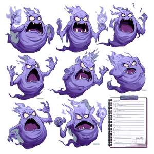 Scary Ghost Expressions Vinyl Car Decal Sticker – Waterproof & UV-Resistant 6.826666666666667"