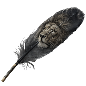 Lion Feather Realistic Vinyl Car Decal Sticker – Waterproof & UV-Resistant 3.4133333333333336"