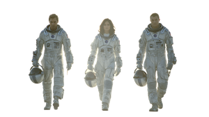 Astronauts Walking Heroically Vinyl Car Decal Sticker – Waterproof & UV-Resistant 2.72"