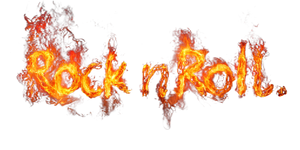Fiery Rock'N'Roll Letters Vinyl Car Decal Sticker – Waterproof & UV-Resistant 2.56"