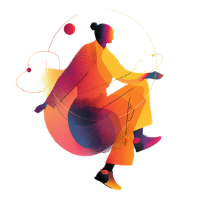 Stylized Conductor Figure Vinyl Car Decal Sticker – Waterproof & UV-Resistant 3.4133333333333336"