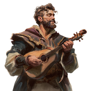 Human Bard Archer Vinyl Car Decal Sticker – Waterproof & UV-Resistant 3.4133333333333336"