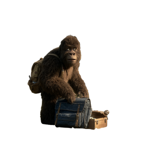 Bigfoot Fumbling Backpack Vinyl Car Decal Sticker – Waterproof & UV-Resistant 3.4133333333333336"