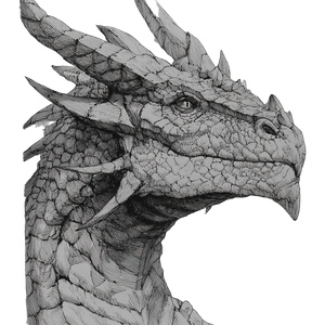 Fantasy Dragon Illustration V3 Vinyl Car Decal Sticker – Waterproof & UV-Resistant 3.4133333333333336"