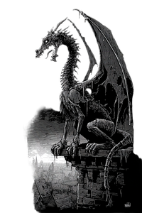 Menacing Skeletal Dragon Vinyl Car Decal Sticker – Waterproof & UV-Resistant 4.4