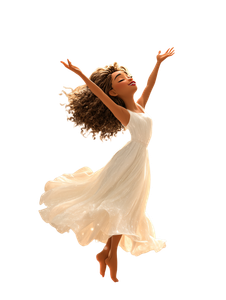 Joyful Dancing Woman V10 Vinyl Car Decal Sticker – Waterproof & UV-Resistant 4.1066666666666665"