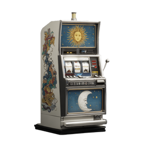 Sun-Moon Slot Machine Vinyl Car Decal Sticker – Waterproof & UV-Resistant 3.4133333333333336"
