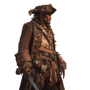 Pirate Captain Watching Vinyl Car Decal Sticker – Waterproof & UV-Resistant 6.826666666666667"