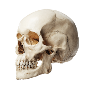 Human Skull Profile Vinyl Car Decal Sticker – Waterproof & UV-Resistant 3.4133333333333336"