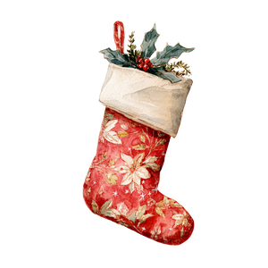 Christmas Stocking Illustration V4 Vinyl Car Decal Sticker – Waterproof & UV-Resistant 3.4133333333333336"