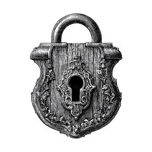 Pirate Lock Vinyl Car Decal Sticker – Waterproof & UV-Resistant 6.826666666666667"