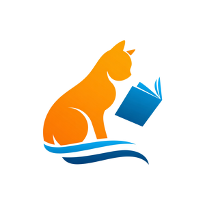 Cat Reading Book V4 Vinyl Car Decal Sticker – Waterproof & UV-Resistant 3.4133333333333336"