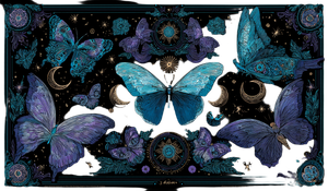 Psychedelic Butterfly Tarot Vinyl Car Decal Sticker – Waterproof & UV-Resistant 5.546666666666667"