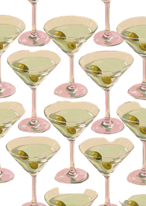 Symmetrical Martini Glasses Vinyl Car Decal Sticker – Waterproof & UV-Resistant 8.746666666666666"